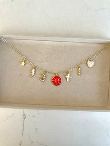 Basketball Charm Necklace