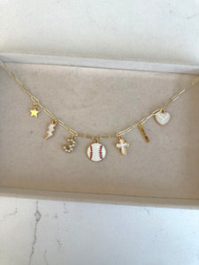 Baseball Charm Necklace