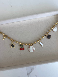 Baseball Charm Necklace