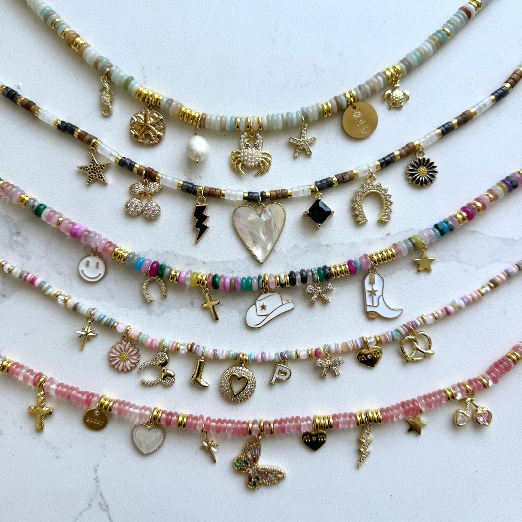 Beaded Charm Necklaces