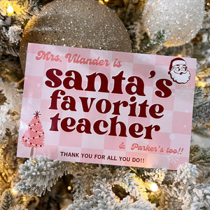 Holiday Teacher Gift Stack