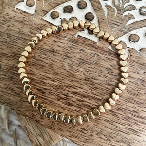 Gold Filled Mini Heart Bracelet