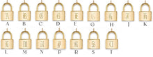 Load image into Gallery viewer, Double Sided Initial Lock Necklace
